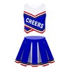 HULIJA Kids Girls Cheerleading Outfits with Shorts Sleeveless Sports Dress