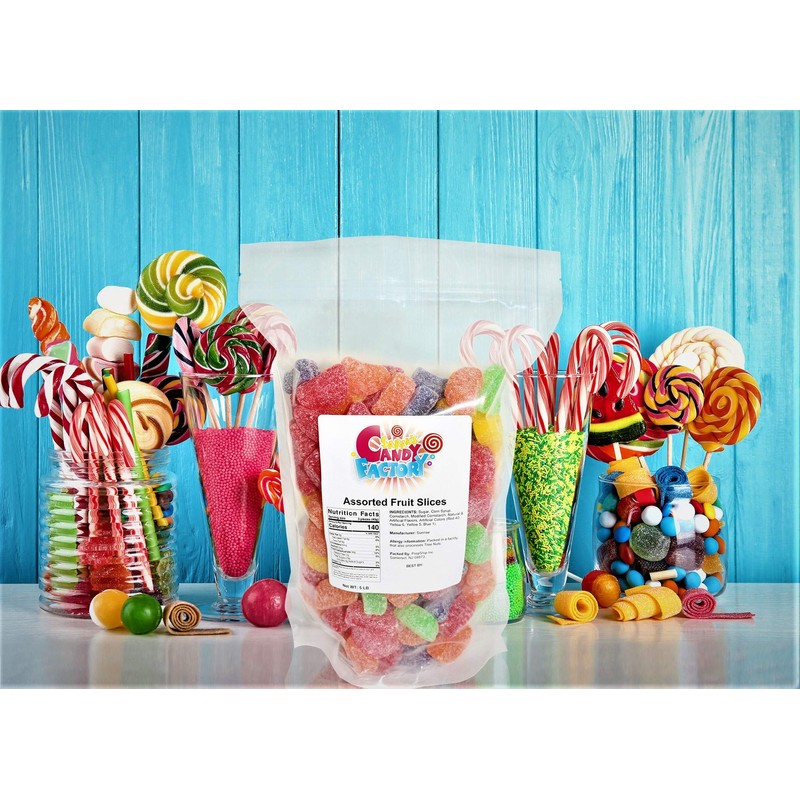 Sarah's Candy Factory Assorted Fruit Slice (5 Lbs in Bag)