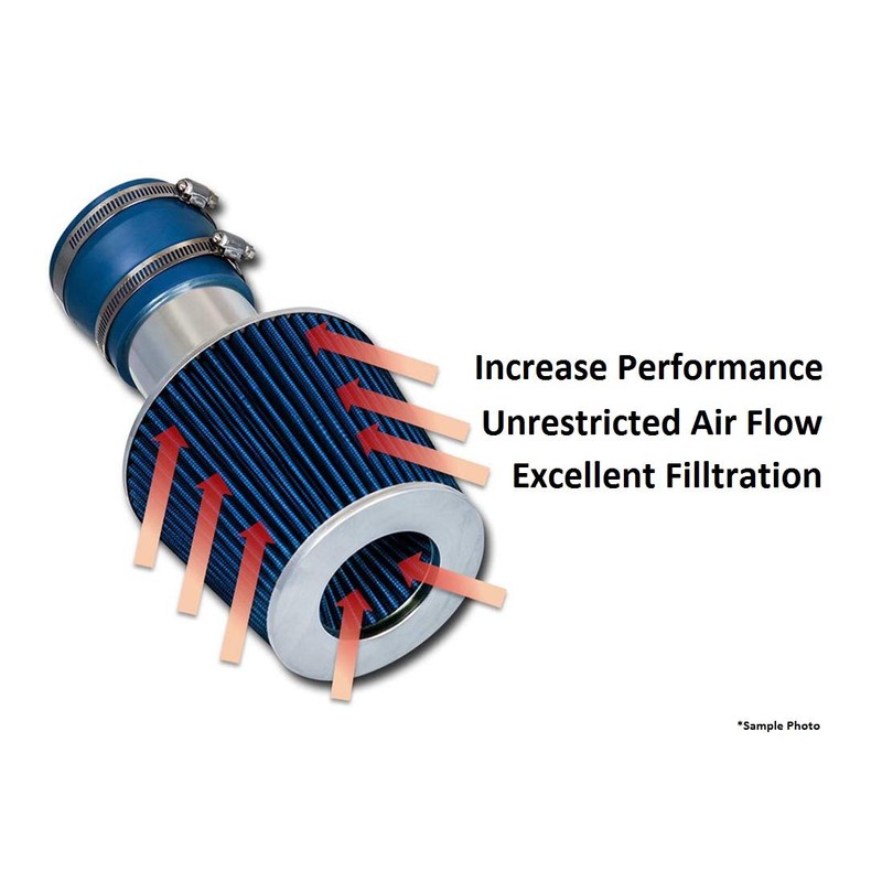 High Performance Parts Cold Air Intake Kit & Blue Filter