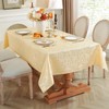 meioro Washable Tablecloth, Rectangular Damask Tablecloths, Waterproof Polyester Fabric Tablecloth,