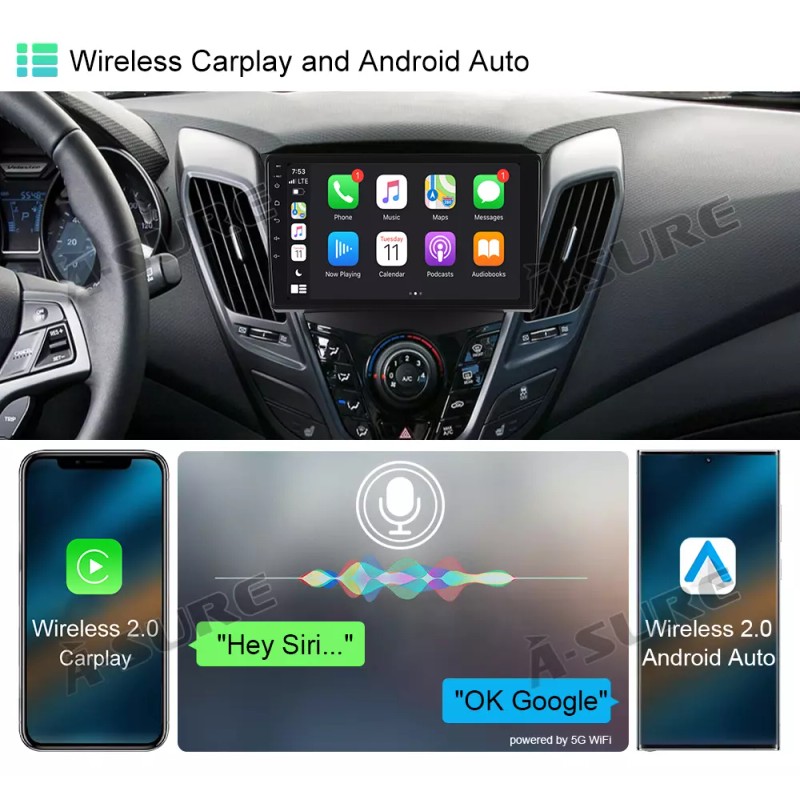 ASURE 2+32GB Carplay For Hyundai Veloster FS 2012-2017 Car Stereo