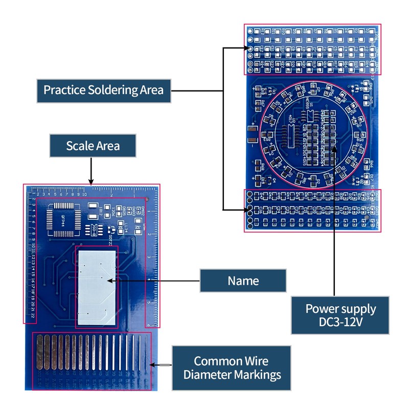 Podazz DIY SMD SMT Welding Practice Board Soldering Skill Training