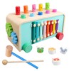 LAAVII Montessori Hammering Pounding Toy for Baby Boys Girls 3