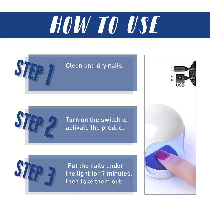 EOHOE Nail Care Device Repair And Manicure Cleaning Device