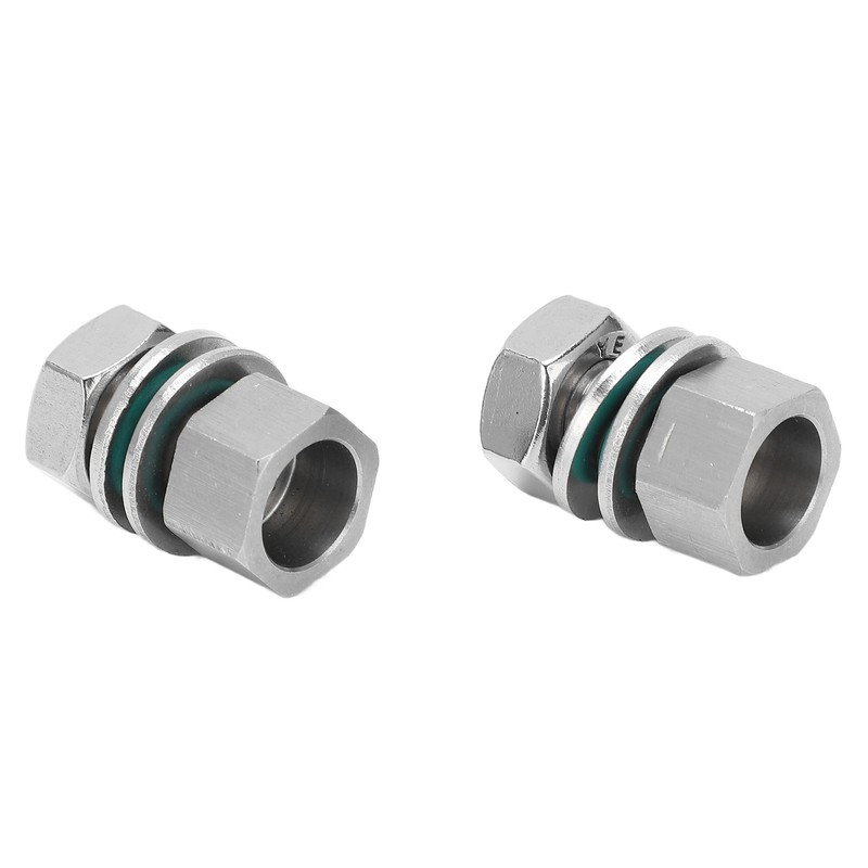 2Pcs Cable Connectors Waterproof Stainless Steel Cord Head Adapters for
