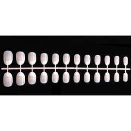 POKENGDA French Fake Nails Design,Nude Press on Almond Nails,Reusable Acrylic Short Daily False Nail Kits for Women