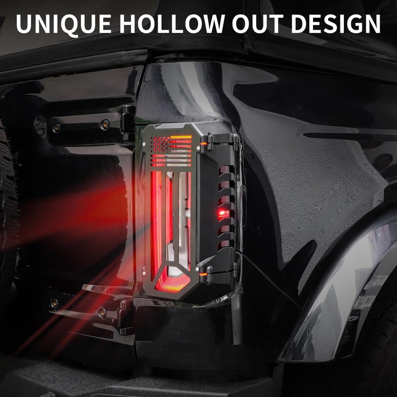 Taillight Covers Compatible with Ford Bronco Tail Light Protector Guard