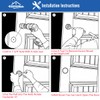 HOMOTEK 4 Pack Closet Door Finger Pull 1-3/4”, Easy Snap