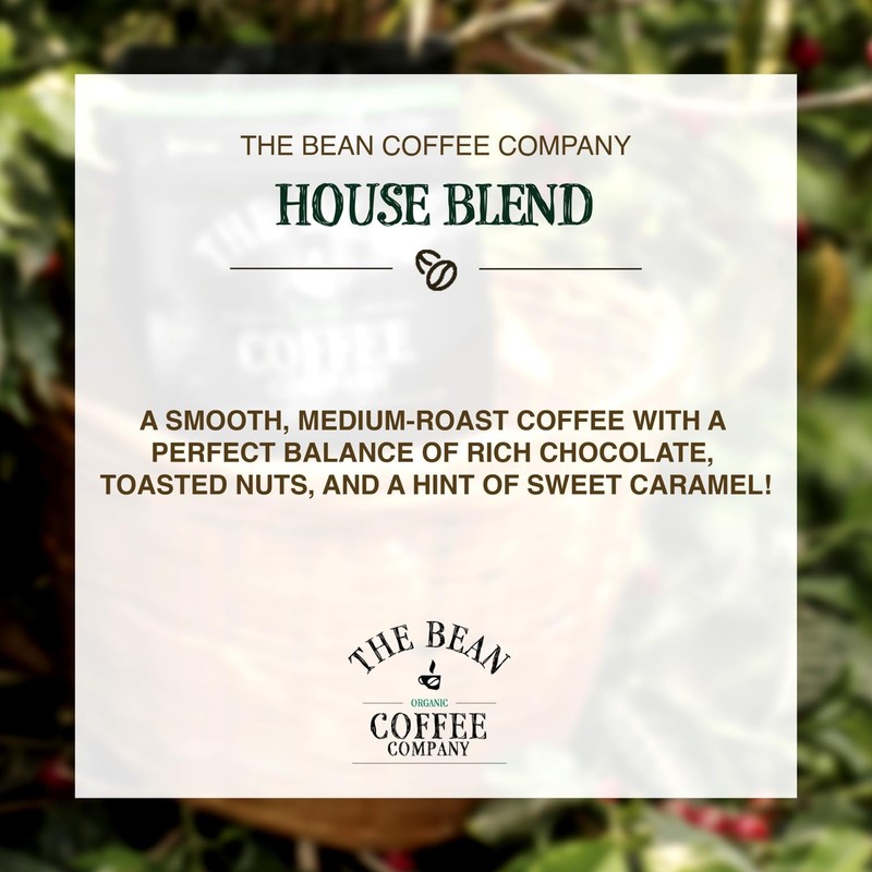 The Bean Organic Coffee Company House Blend, Medium Roast, Whole