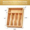Umilife Kitchen Drawer Organizer, 10 Inch Silverware Utensil Tray Holder,