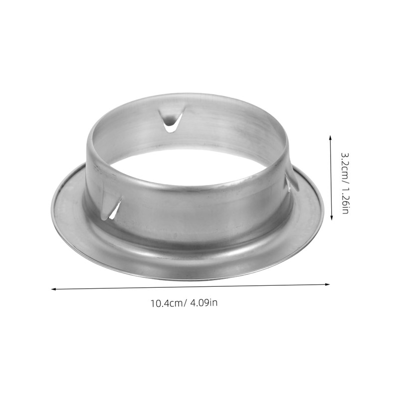 WOONEKY Stainless Steel Water Heater Hole Cover Elegant Decorative Shield