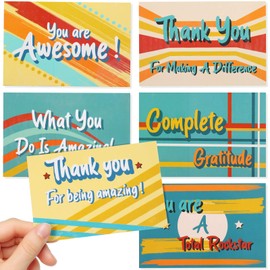 Outus Motivational Postcards 4x6 Appreciation Postcards for Kids and Adults Teacher Appreciation Cards You Are Awesome You're Amazing Thank You Post Cards for Employee Appreciation Gifts (60 Pieces)