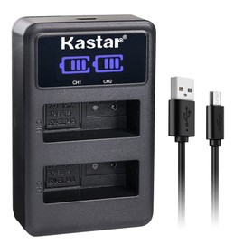 Kastar EN-EL14 LED2 USB Battery Charger Compatible with Nikon Grip DF BG-2P 905-19045-00000-01, D3100/D3200/D3300, BG-2F 905-19021-00000-01, D3400, BG-2T 905-19034-00000-01, D5500/D5600