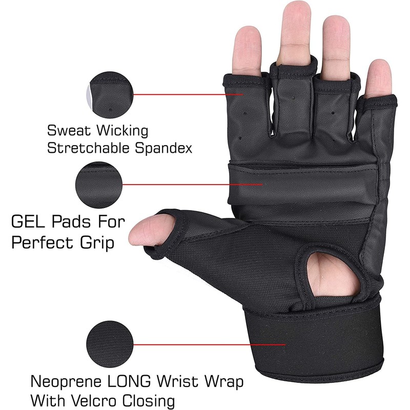 Sawans Boxing Gloves Martial Arts Martial Arts Muay Thai Black