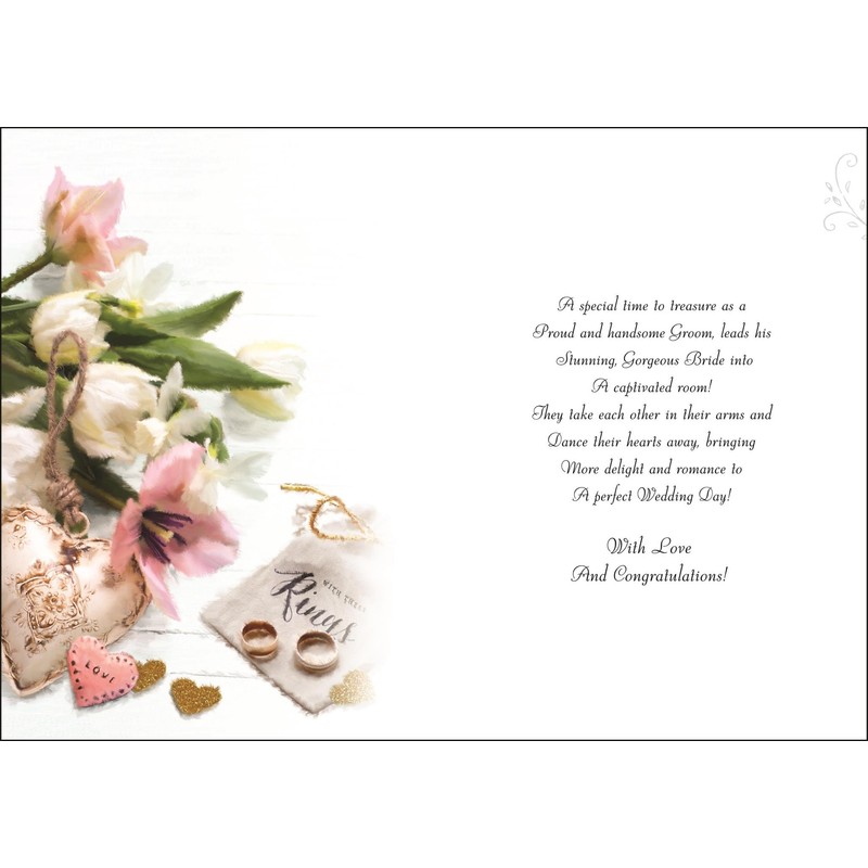 Granddaughter & Her Husband Wedding Day Card