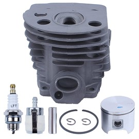 Mtanlo 46mm Cylinder Piston Kit for Husqvarna 55 51 Chainsaw Replace 503 60 9171 Cylinder Piston Rebuild Kit Fuel Filter Spark Plug