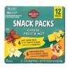 Wellsley Farms Cheese Fruit & Nut Snack Packs, 12 pk.