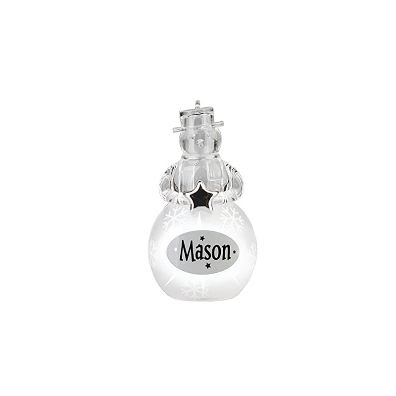 Angels and Snowmen Light Up Hanging Christmas Decorations Mason Snowman