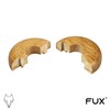 FUX 2 Pieces Wooden Radiator Pipe Cover for 15-22mm Pipes;