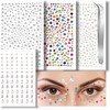 1699 Pcs Gemas Faciales, Maquillaje Catrina, Piedritas para Maquillaje, Diamantes