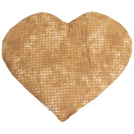 Organic Spelt Cushion Heart Approx. 30 x 25 cm Batik Gold Spelt Heat Cushion Grain Cushion A Charming Gift
