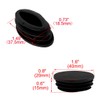 sourcing map Plastic Table Chair Leg Feet Oval Pipe Tube