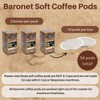 Baronet Coffee Pods [DECAF Organic Small Village-54 Pods] Single Cup
