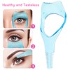 6-teiliges 3-in-1-Wimpern-Make-up-Tool für obere und untere künstliche Wimpern, wiederverwendbare Wimpernschablone,