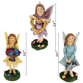MUAMAX Fairy Garden Fairies,Fairies for Fairy Garden,Garden Fairy Figurines,Garden Fairies for Miniature Fairy Garden,Miniature Garden Fairies, Fairy Garden Accessories Fairy Garden Kit