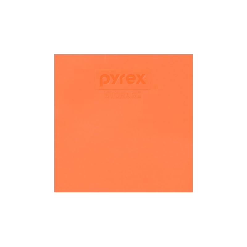 Pyrex 7200-PC 2-Cup Orange Food Storage Replacement Lid (3-Pack) -