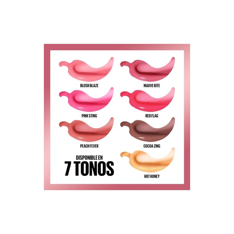 Maybelline Lifter Plump Brillo Labial Voluminizador, Maquillaje para Labios con