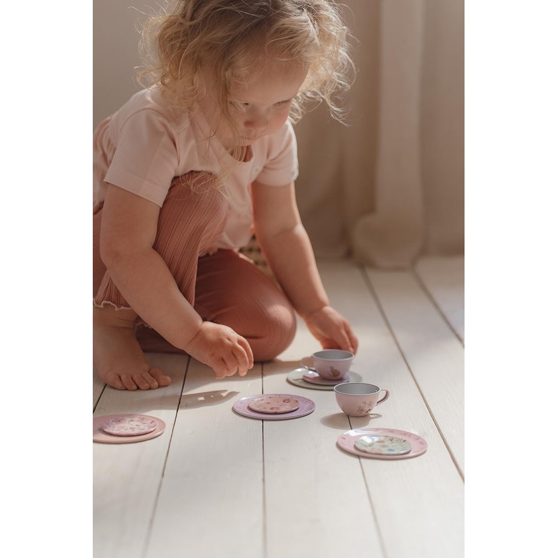 Little Dutch Fairy Garden 2013747 Tin Tea Set