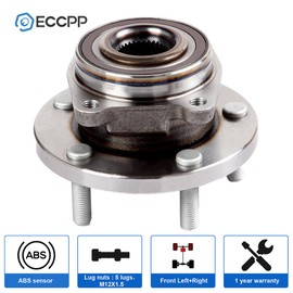 ECCPP Pair of 2 New Complete Front Wheel Hub Bearing Assembly 5 Lugs w/ABS fit for 2008 2009 2010 2011 2012 2013 2014 Dodge Avenger 513263×2