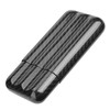 Carbon Fiber Cigar Case Humidors 3 Tubes Cigar Holder Storage