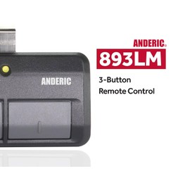 [2 Pack] Anderic 893LM 3-Button Remote for Yellow Learn Button of Chamberlain & Liftmaster Garage Door Opener Security+ 2.0 myQ Works 953ESTD 950ESTD 891LM