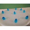 63 Aqua Mini Twist Pin Lights For Ceramic Christmas Tree.