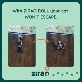 Zirao Roll -Outdoor Cat Anti-Escape Barrier, Quality Cat Protection for Patios and Gardens