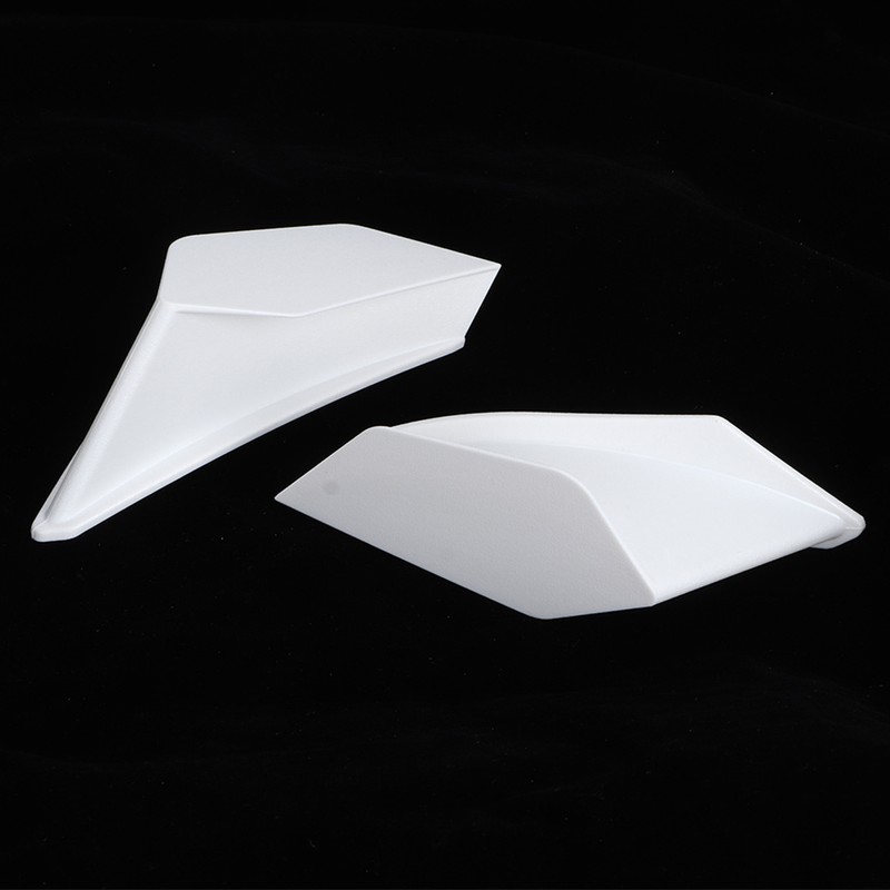 Motorcycle Aerodynamic Winglets Spoiler Wing Universal Modification AccessoryWhite