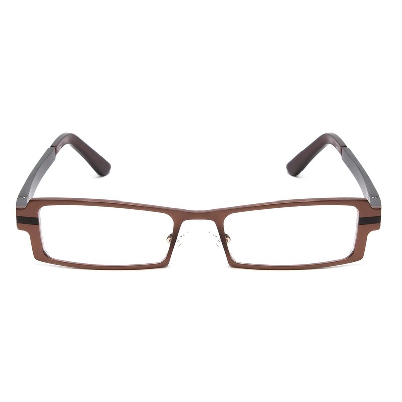 Calabria 822 Metal Reading Glasses +3.25 Copper Brown Black Men