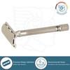MERKUR Stainless Steel Safety Razor 23 INOX, Satin Matt, Three-Piece