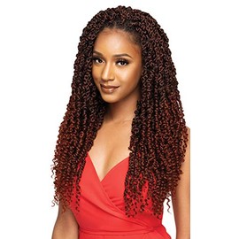 Outre X-PRESSION Premium Synthetic Fibers Braid Quick Long Lasting Protective Style Soft Texture Lightweight Crochet Loop - PRE-TWISTED PASSION WATERWAVE 20" (4)
