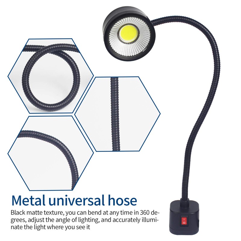 Led Magnetic Work Light 300mm Flexible Gooseneck lamp 500 Lumens