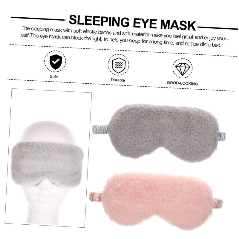Healeved 4 Pcs Plush Eye Mask Portable Eye Pillow Man