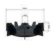 ELHEDA Fan Blade for Electric Motor 22 mm / 162