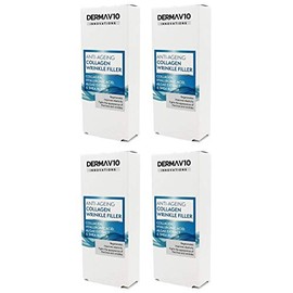 Derma V10 Anti-Ageing Collagen Wrinkle Filler With Hyalauronic Acid, Algae Extract & Shea Butter (4 Pack)