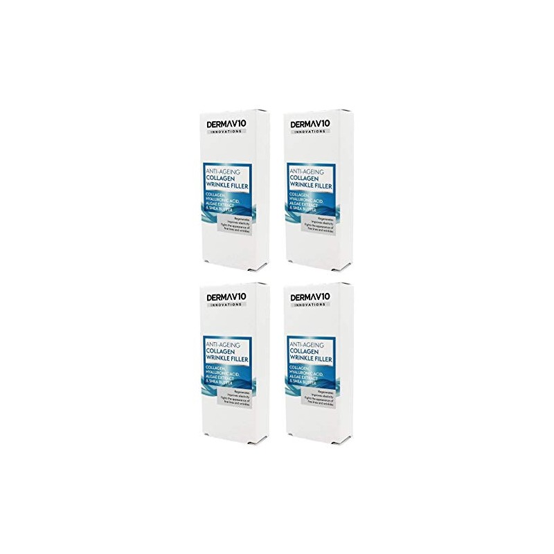 Derma V10 Anti-Ageing Collagen Wrinkle Filler With Hyalauronic Acid, Algae