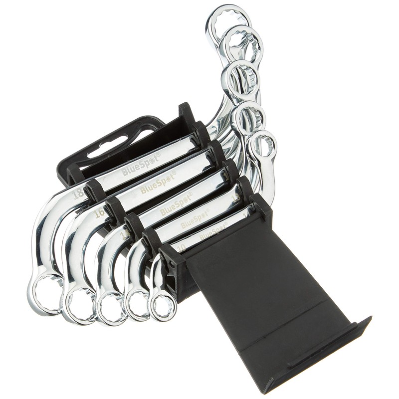 BlueSpot Metric S-Type Spanner Set 10-19mm (5 Pieces)