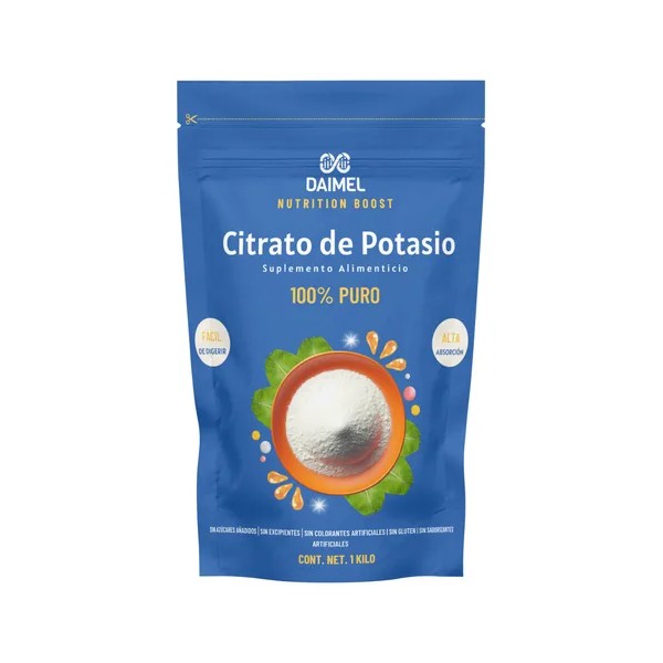 Citrato De Potasio 1 Kilo En Polvo 100% Puro Sabor