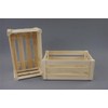 WOODEN CRATE PLAIN WOOD DECOUPAGE BIG MAKE IT VINTAGE (PD31)