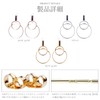 LOKUMI jk-221 Earrings, Made in Japan, 18K Gold, K18 Post